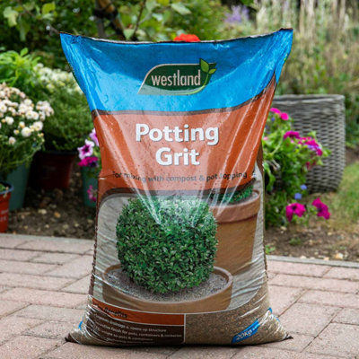 Westland Potting GritImproves DrainageAdds Weight And Decorative Finish For PotsContainers And Rockeries 1 Bag from B&Q