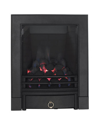 Focal Point Soho Full Depth Black Manual Control 3.75Kw Gas Fire from B&Q