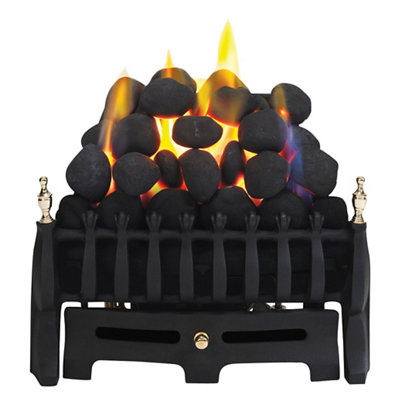 Focal Point Blenheim Black Manual Control 3.75Kw Gas Fire Tray from B&Q