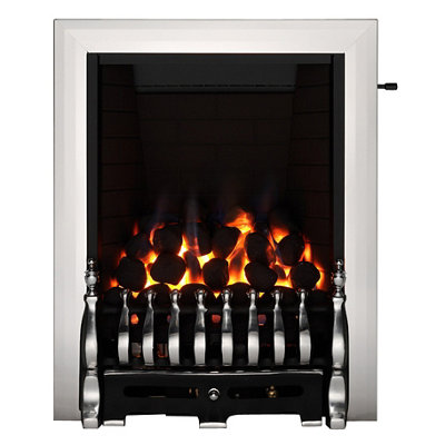 Focal Point Blenheim Chrome Effect Slide Control 3.75Kw Gas Fire from B&Q
