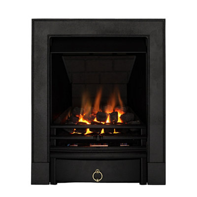 Focal Point Soho Multi Flue Black Remote Controlled 3.1Kw Gas Fire from B&Q
