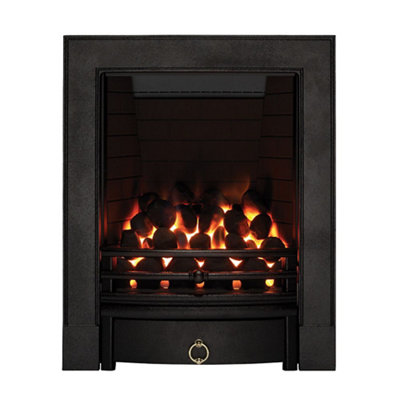 Focal Point Soho Full Depth Black Remote Controlled 3.75Kw Gas Fire from B&Q