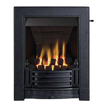 Focal Point Finsbury Multi Flue Black Slide Control 3.1Kw Gas Fire from B&Q