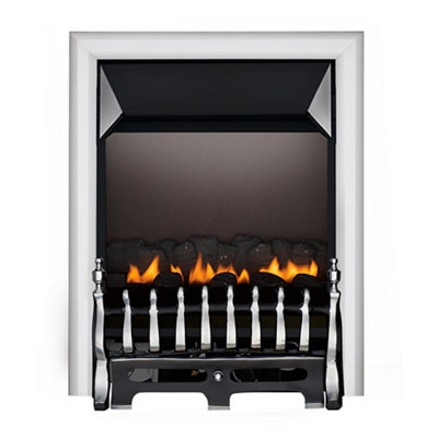 Focal Point Blenheim Black Chrome Effect Rotary Control Knob 2.3Kw Gas Fire from B&Q