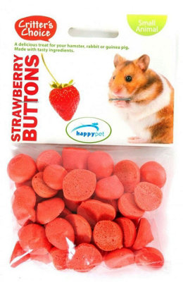 Critters Choice Critter's Choice Strawberry Buttons 40G from B&Q