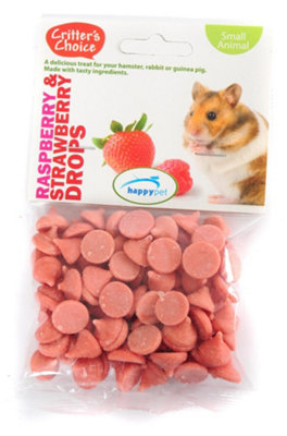 Critters Choice Critter's Choice Raspberry & Strawberry Drops 75G from B&Q