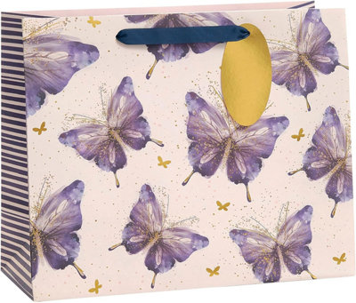 Butterfly Design Large Gift Bag For Her, Any Occasion, Mother’s Day, Birthday