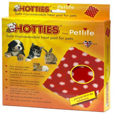 Hotties Microwavable Warmer Red & White Polka Dot Cover from B&Q