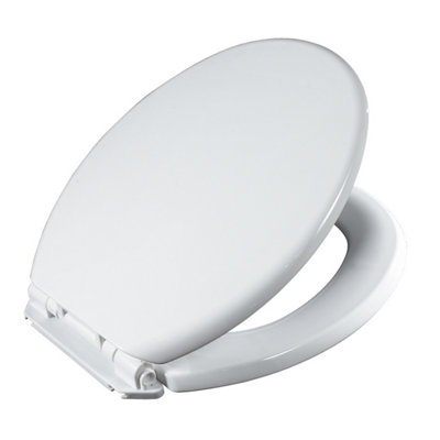 Showerdrape Toledo White Wrap Over Plastic Toilet Seat from B&Q