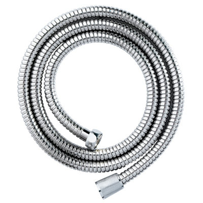 Showerdrape Double Spiral Stainless Steel Chrome Shower Hose 2M X 8mm from B&Q