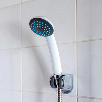 Showerdrape Iso White Single-Spray Pattern Shower Head from B&Q