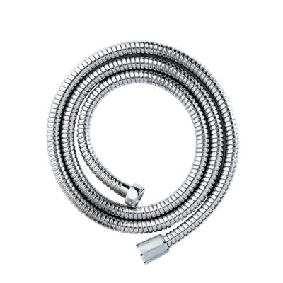 Showerdrape Double Spiral Stainless Steel Chrome Shower Hose  1.5M X 11mm from B&Q