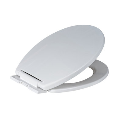 Showerdrape Prima White Quick Release Soft Close Lightweight Toilet Seat from B&Q