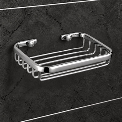 Showerdrape Classico Soap Basket - Stainless Steel - Silver - Wall Mountable - Image 4