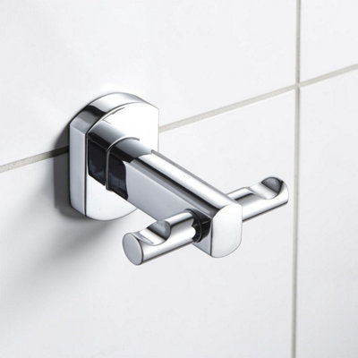 B&Q -  Admiralty Chrome Stainless Steel Wall Mounted Robe Hook