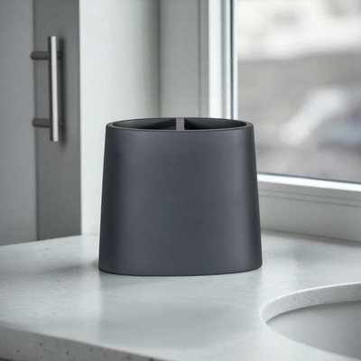 Showerdrape Alto Grey Toothbrush Holder from B&Q