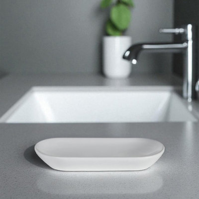 Showerdrape Alto White Soap Dish from B&Q
