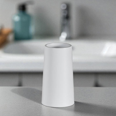 Showerdrape Alto White Tumbler from B&Q