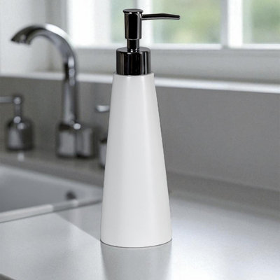 Showerdrape Alto White Liquid Soap Dispenser from B&Q