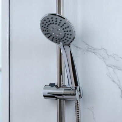 Showerdrape Spectra Chrome 3-Spray Pattern Shower Head from B&Q