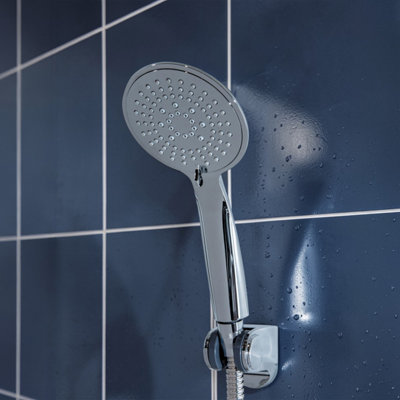 Showerdrape Vito Chrome 5-Spray Pattern Shower Head from B&Q