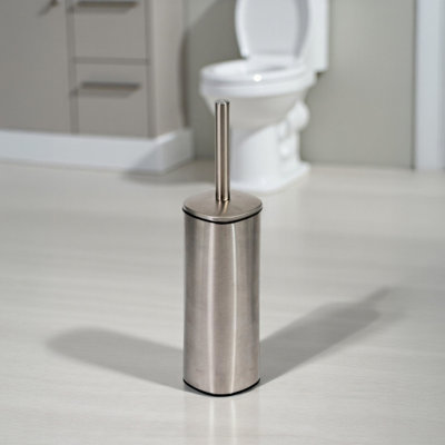 Showerdrape Capri Stainless Steel Satin Toilet Brush & Holder from B&Q