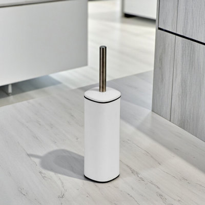 Showerdrape Capri White Toilet Brush & Holder from B&Q