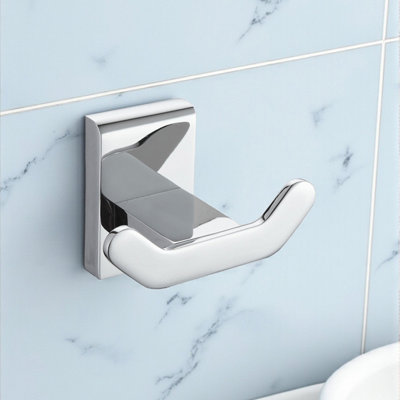 B&Q -  Unity Chrome Stainless Steel Wall Mounted Robe Hook
