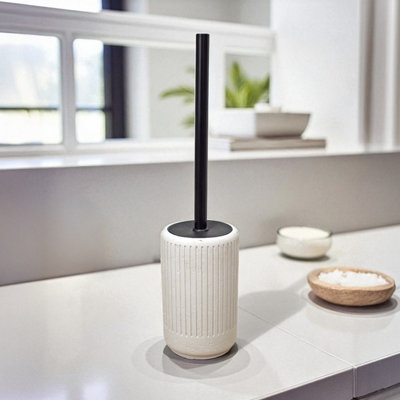 Showerdrape Alexandria Concrete Toilet Brush & Holder from B&Q