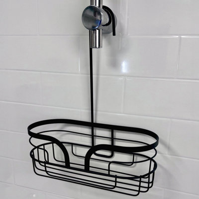Showerdrape Dante Black Mini Shower Caddy from B&Q