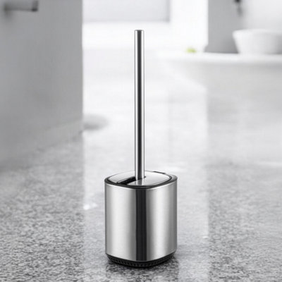 Showerdrape Echo Stainless Steel Satin Toilet Brush & Holder from B&Q