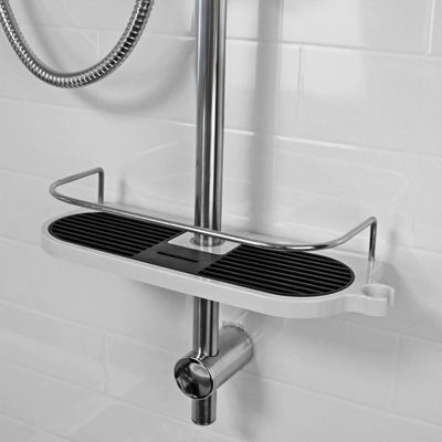 Showerdrape Shower Rail Shelf Storage Shelf Caddy from B&Q
