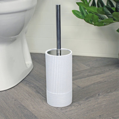 Showerdrape Tranquil Pale Blue Toilet Brush & Holder from B&Q