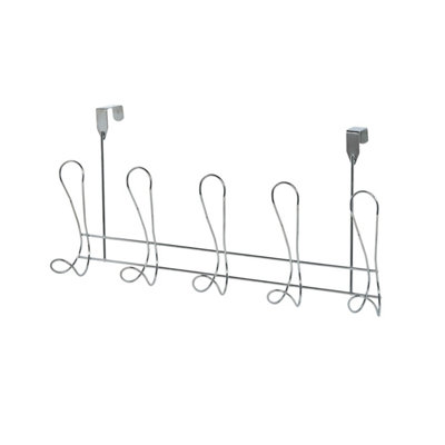 Showerdrape Lyrical Chrome Over Door Storage Hooks from B&Q