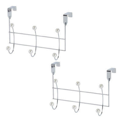 B&Q -  Set Of 2 Akoya Chrome Over Door Storage Hooks