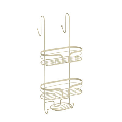 Showerdrape Dante Beige 2 Tier Over Door Hook Door Shower Caddy from B&Q