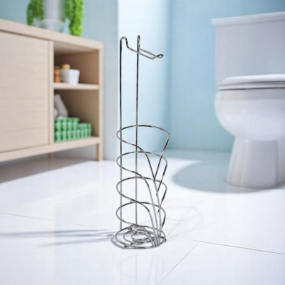 Showerdrape Vertu Chrome Toilet Roll Holder & Spare Combo from B&Q