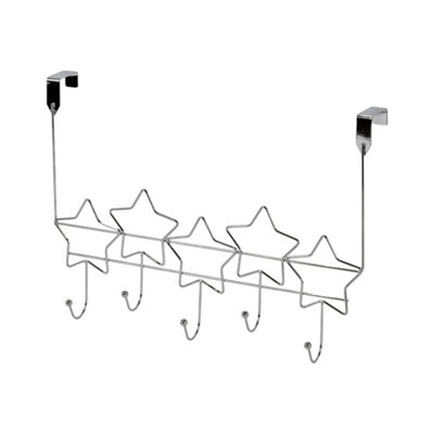 B&Q -  Stars Chrome Over Door Storage Hooks