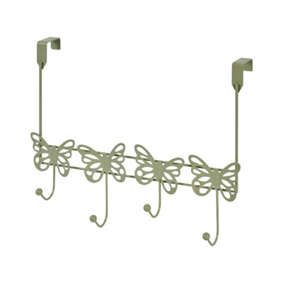 B&Q -  Butterflies Sage Over Door Storage Hooks