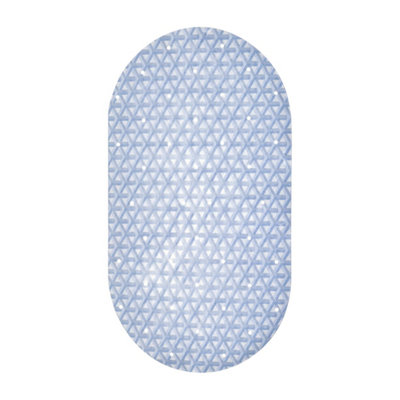 Showerdrape Medina Anti Slip Blue Pvc Bath Mat 69Cm X 36Cm from B&Q