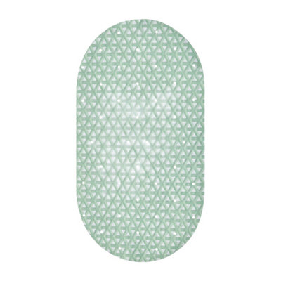 Showerdrape Medina Anti Slip Green Pvc Bath Mat 69Cm X 36Cm from B&Q