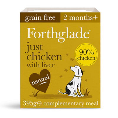 Forthglade Just Chicken & Liver Complementary Wet Dog Food 18 X 395G from B&Q