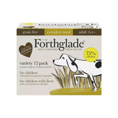 Forthglade Fg Adult Gf Variety Chicken&chicken Liver&veg 12 X 395G from B&Q