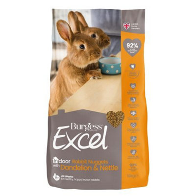 Burgess Excel Indoor Rabbit Nuggets 10Kg from B&Q