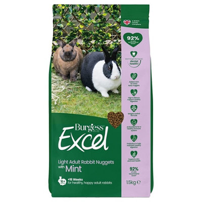 4 X Burgess Excel Rabbit Light 1.5Kg from B&Q