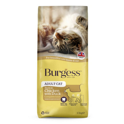 Burgess Nutritional Adult Cat Chicken And Duck Dried Food