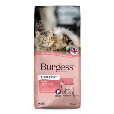 Burgess Adult Cat Scottish Salmon Dried Food from B&Q