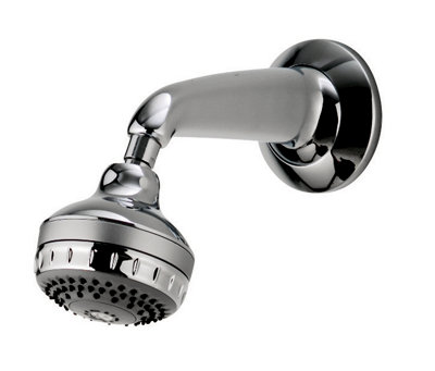 B&Q -  99.50.01 Varispray 3-Spray Pattern Fixed Shower HeadChrome