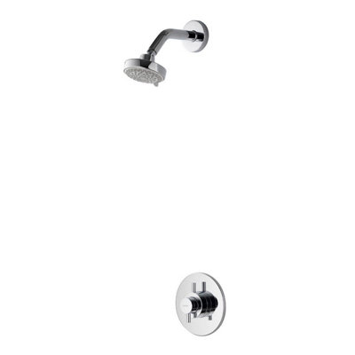 Aqualisa Aspire Asp001Cf Dl Concealed Thermostatic Mixer Shower With Fixed Head Chrome from B&Q