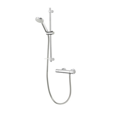 B&Q -  Md110S Midas 110 Thermostatic Bar Valve Mixer Shower Chrome